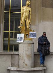 Solidarité avec la Grèce, 18 février 2012 - Rassemblement au Trocadéro 5