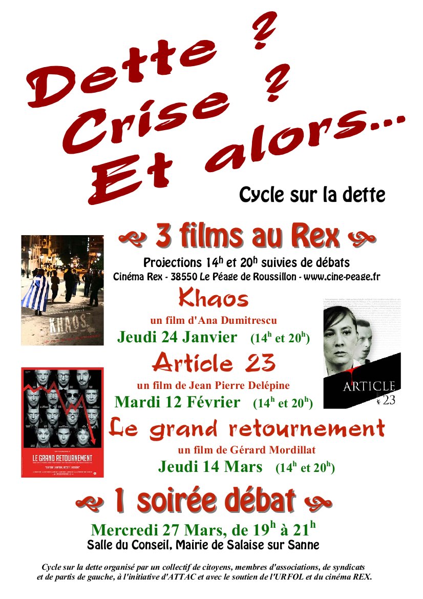 Roussillon, Cycle Dette, Khaos, Article 23, Grand retournement, FSM Tunis